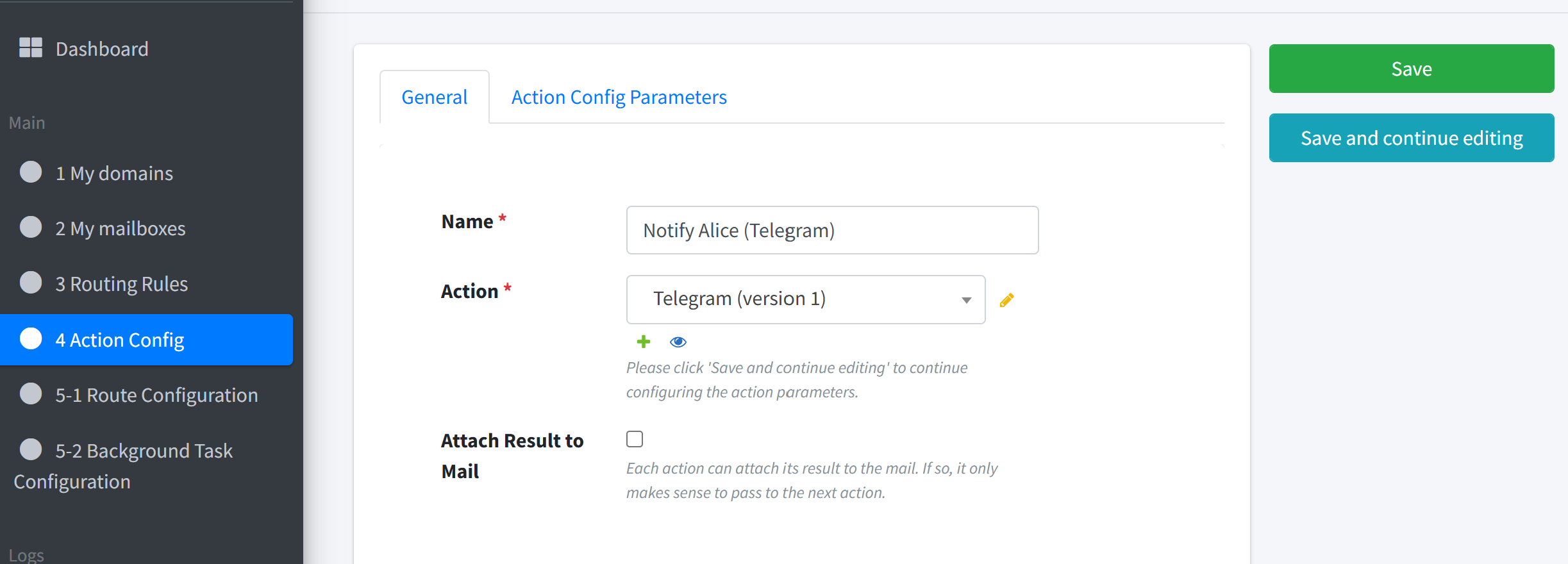 action creation